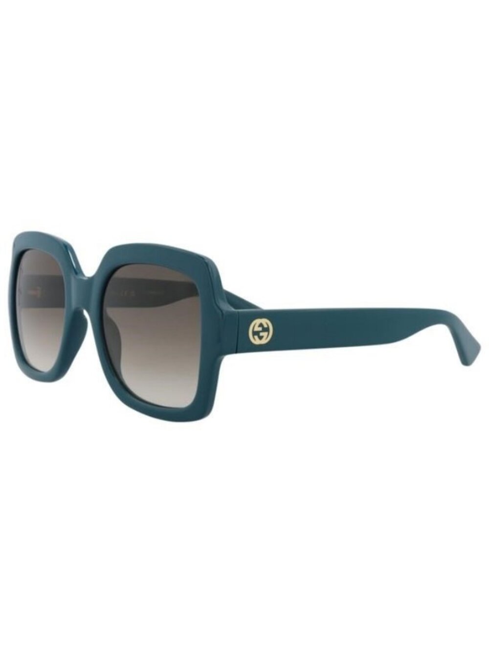 New Gucci Womens Square/Rectangle Blue Blue Brown Fashion Designer Sunglasses